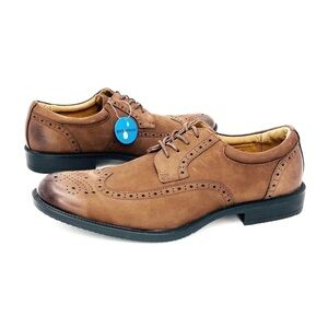 Clarks Men’s Shoes Size 7 Kovit Walk Oxford Brown Leather Wingtip Brogue New NWT